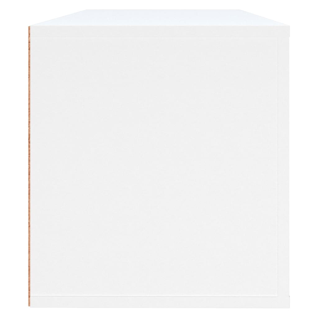 Wandschoenenkast 00X35X38 Cm Bewerkt Hout Wit