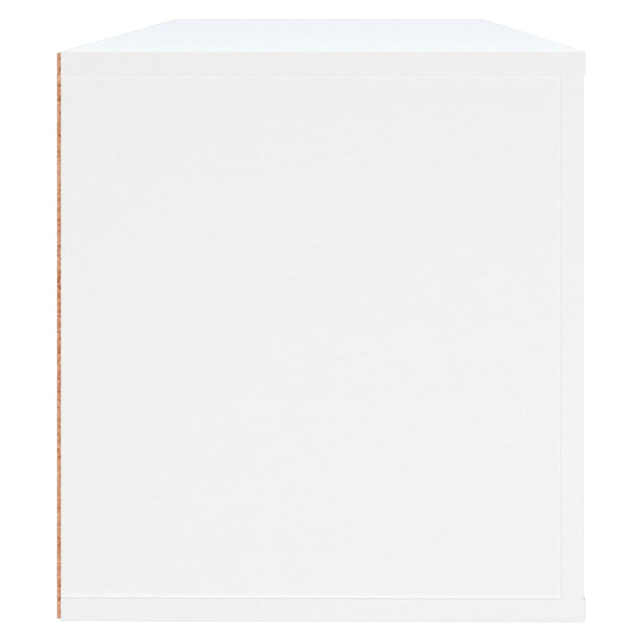 Wandschoenenkast 00X35X38 Cm Bewerkt Hout Wit