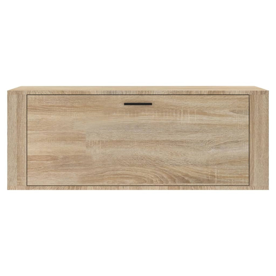 Wandschoenenkast 100X35X38 Cm Bewerkt Hout Sonoma Eiken