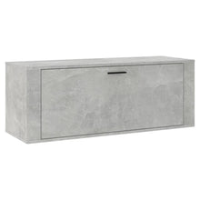 Wandschoenenkast 00X35X38 Cm Bewerkt Hout Betongrijs