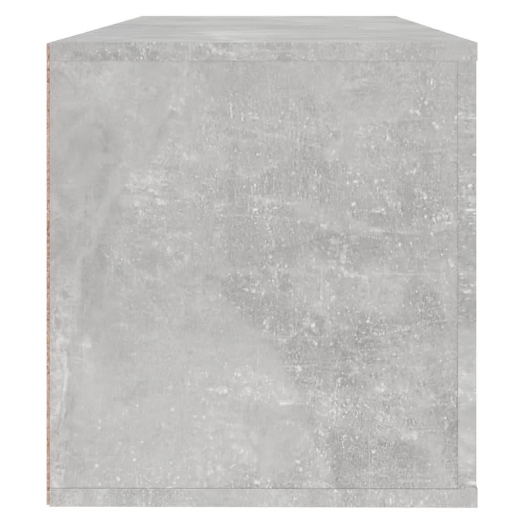 Wandschoenenkast 00X35X38 Cm Bewerkt Hout Betongrijs