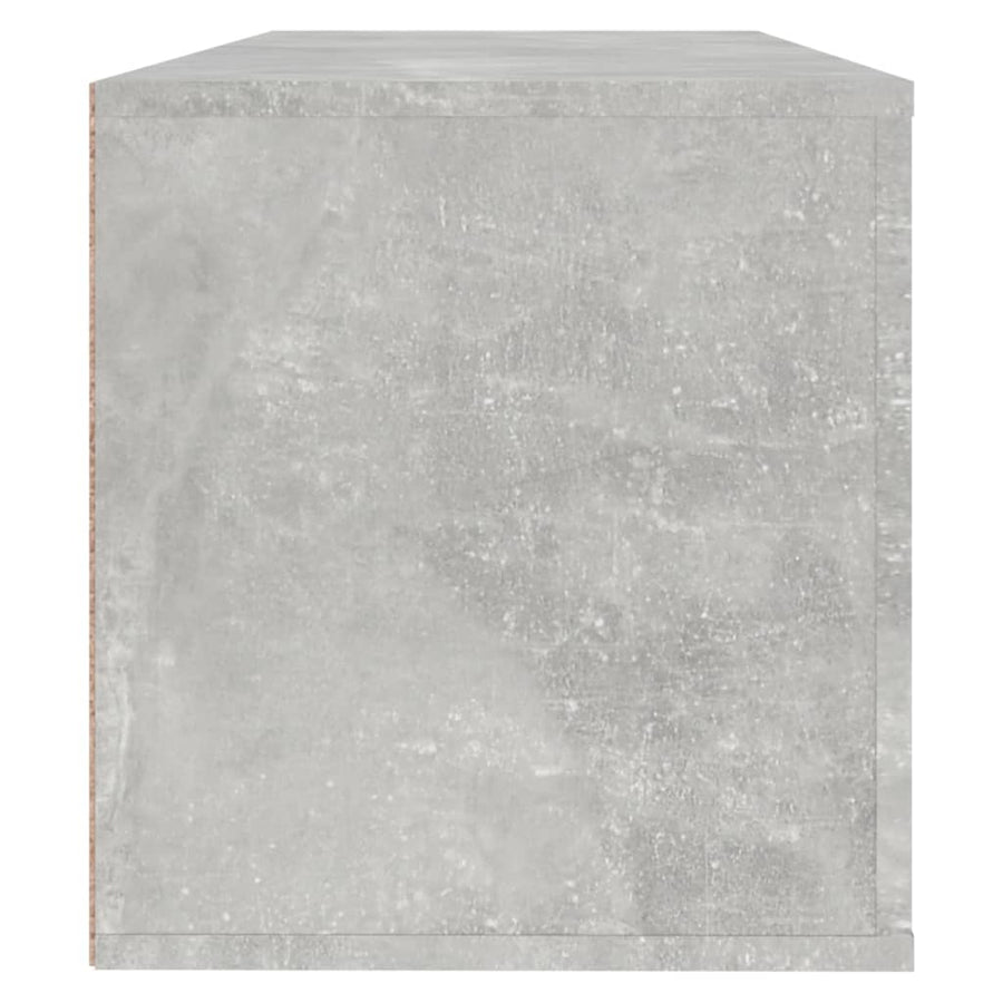 Wandschoenenkast 00X35X38 Cm Bewerkt Hout Betongrijs