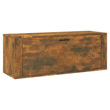 Schoenenkast Wandgemonteerd 100X35X38 Cm Bewerkt Hout Eiken