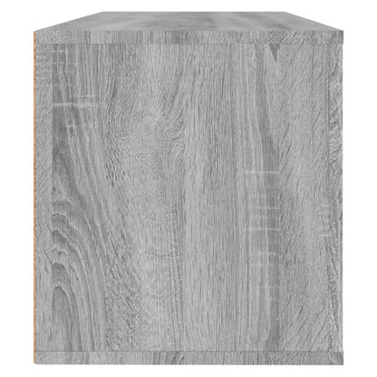 Wandschoenenkast 00X35X38 Cm Bewerkt Hout Grijs sonoma