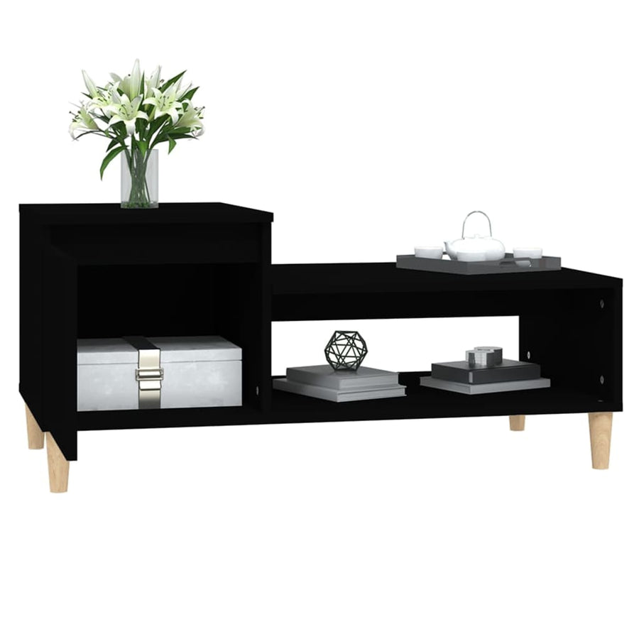 Salontafel 00X50X45 Cm Bewerkt Hout Zwart