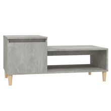 Salontafel 100X50X45 Cm Bewerkt Hout Betongrijs