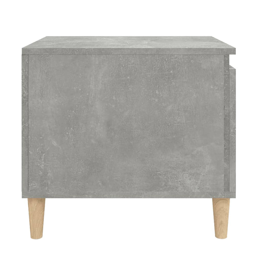 Salontafel 100X50X45 Cm Bewerkt Hout Betongrijs