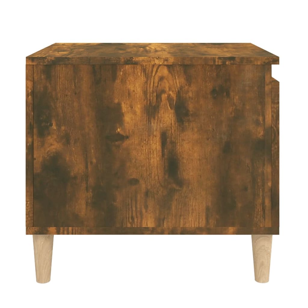 Salontafel 100X50X45 Cm Bewerkt Hout Gerookt Eikenkleurig
