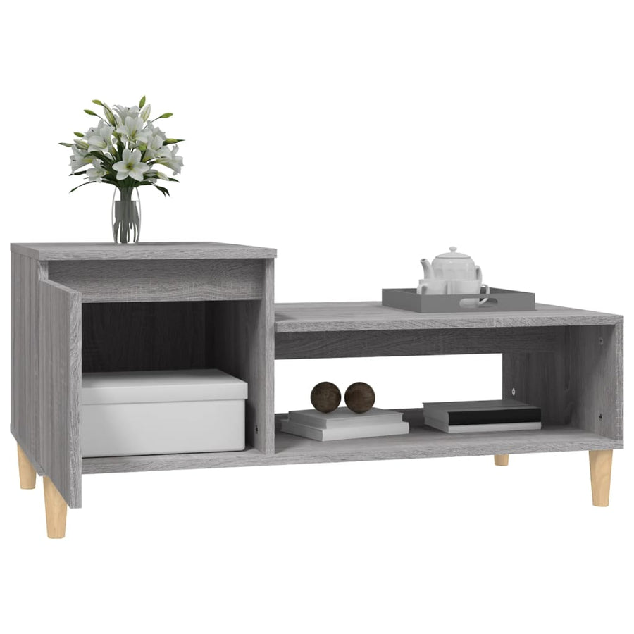 Salontafel 00X50X45 Cm Bewerkt Hout Grijs sonoma