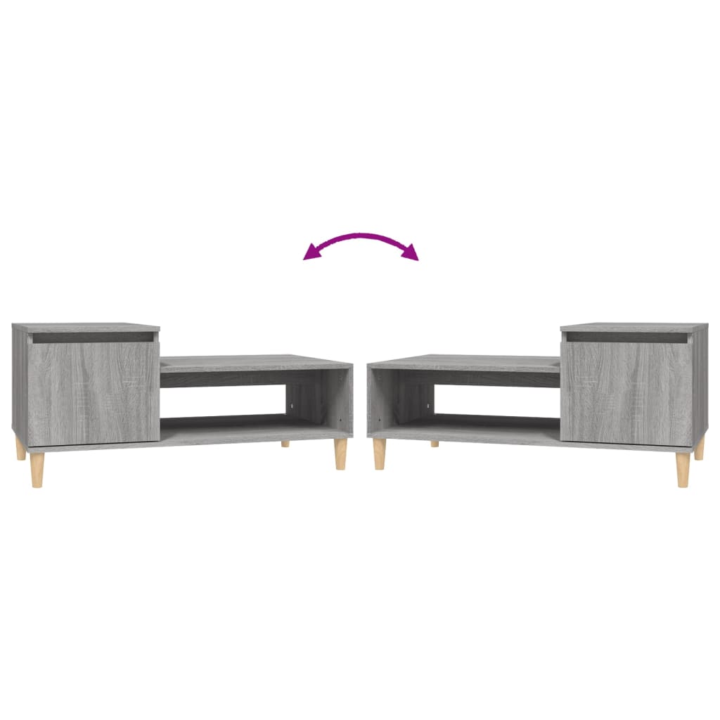 Salontafel 00X50X45 Cm Bewerkt Hout Grijs sonoma