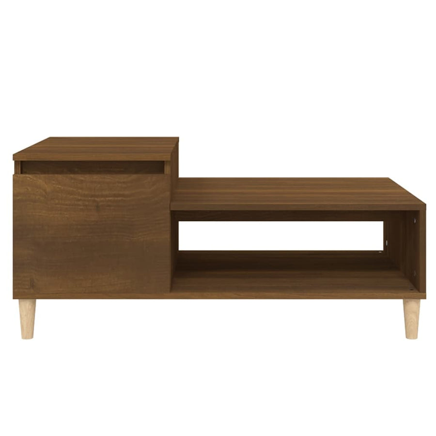 Salontafel 00X50X45 Cm Bewerkt Hout Bruineiken bruin eikenkleur
