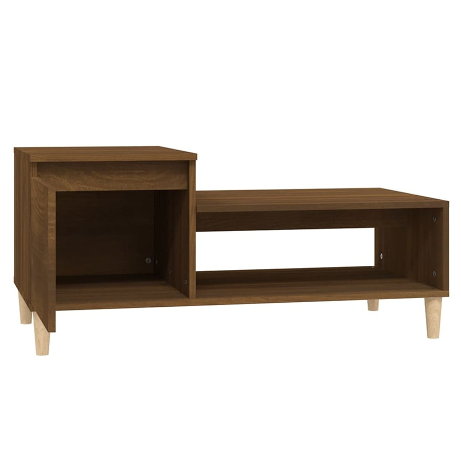 Salontafel 00X50X45 Cm Bewerkt Hout Bruineiken bruin eikenkleur