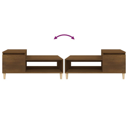 Salontafel 00X50X45 Cm Bewerkt Hout Bruineiken bruin eikenkleur