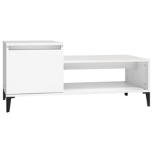Salontafel 00X50X45 Cm Bewerkt Hout Wit