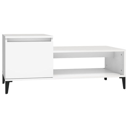 Salontafel 00X50X45 Cm Bewerkt Hout Wit