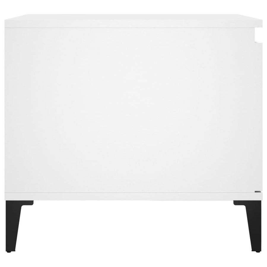 Salontafel 00X50X45 Cm Bewerkt Hout Wit