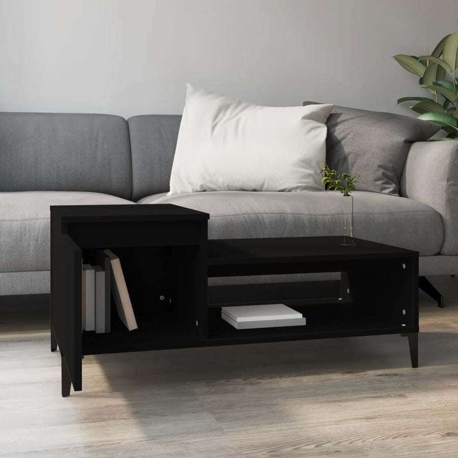 Salontafel 00X50X45 Cm Bewerkt Hout Zwart