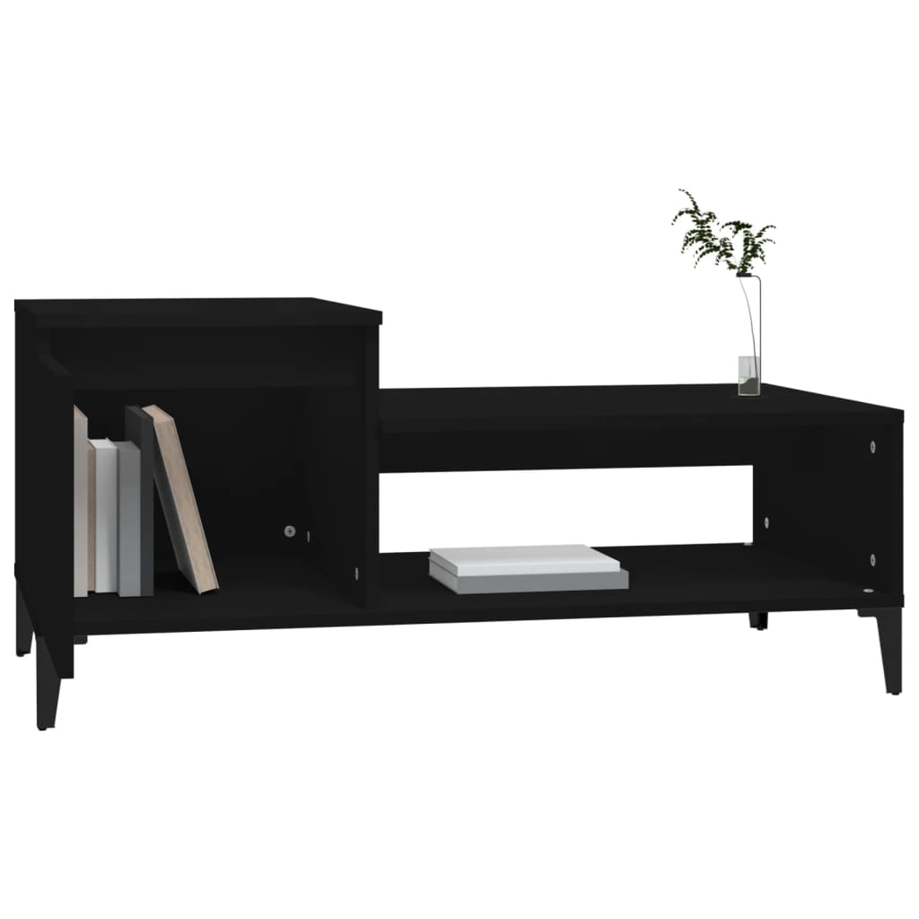 Salontafel 00X50X45 Cm Bewerkt Hout Zwart