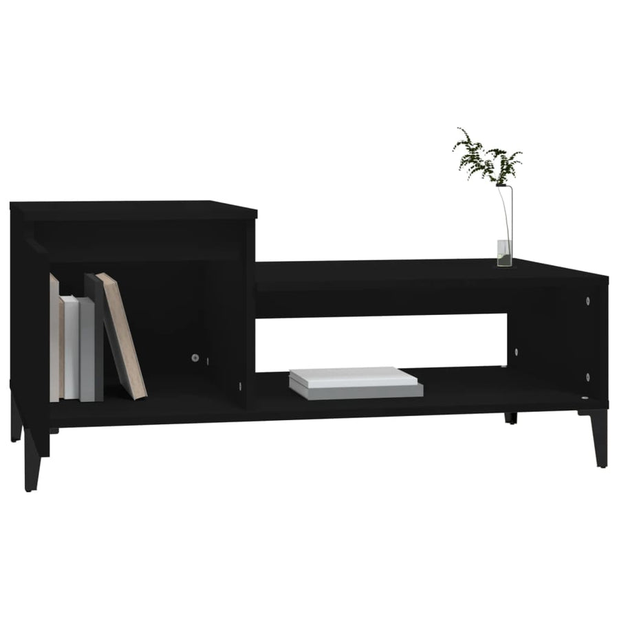 Salontafel 00X50X45 Cm Bewerkt Hout Zwart