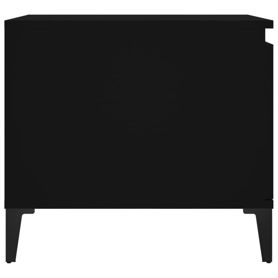 Salontafel 00X50X45 Cm Bewerkt Hout Zwart