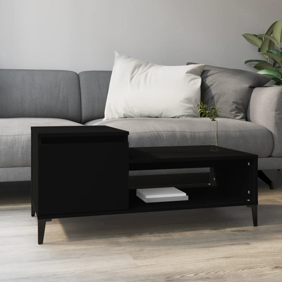 Salontafel 00X50X45 Cm Bewerkt Hout Zwart