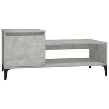 Salontafel 100X50X45 Cm Bewerkt Hout Betongrijs