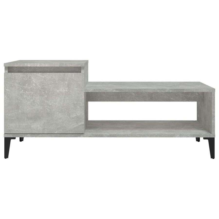 Salontafel 100X50X45 Cm Bewerkt Hout Betongrijs