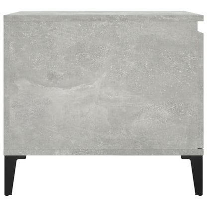 Salontafel 100X50X45 Cm Bewerkt Hout Betongrijs