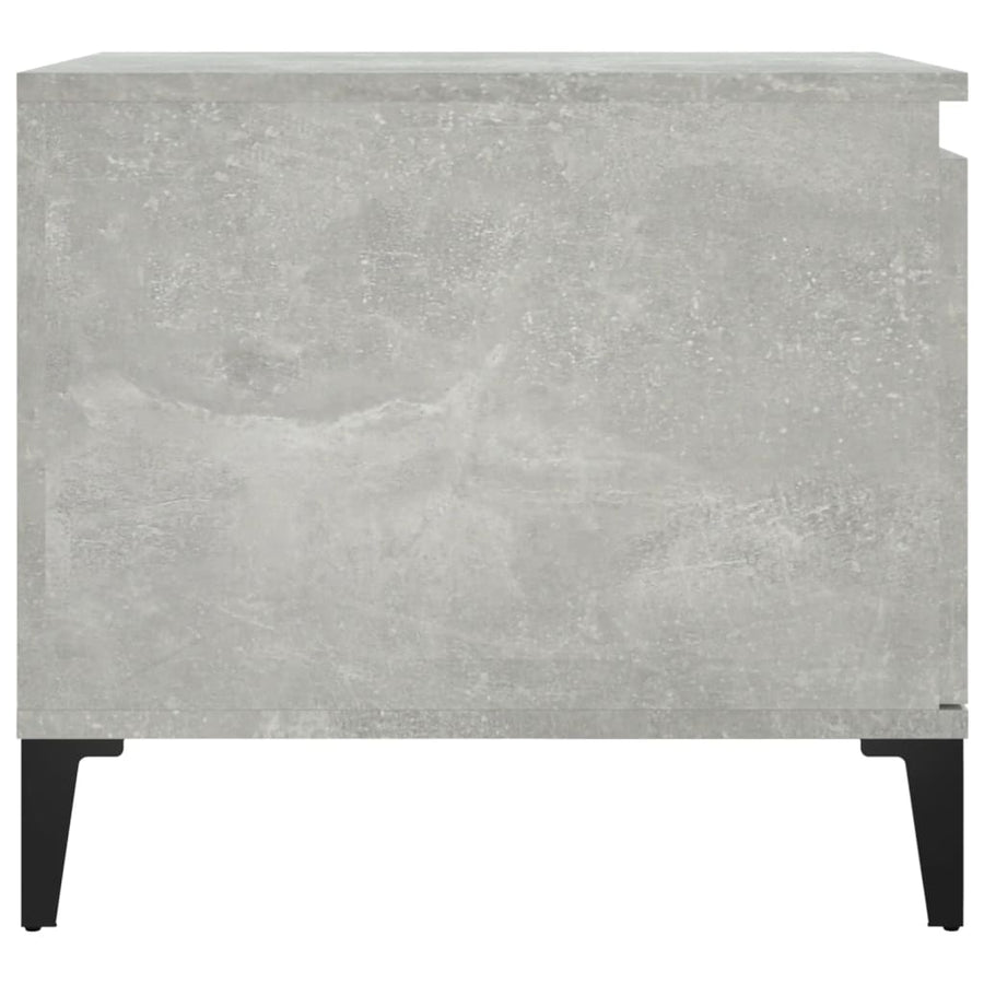 Salontafel 100X50X45 Cm Bewerkt Hout Betongrijs