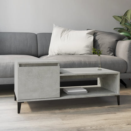 Salontafel 100X50X45 Cm Bewerkt Hout Betongrijs