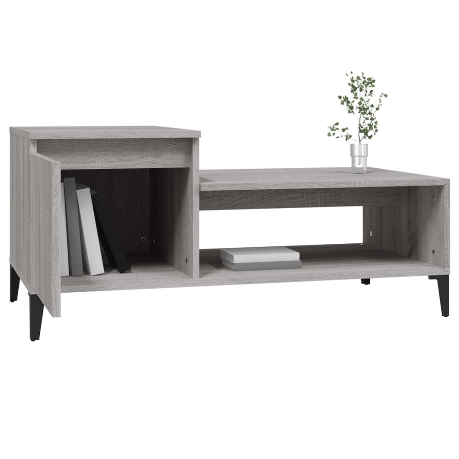 Salontafel 00X50X45 Cm Bewerkt Hout Grijs sonoma