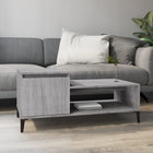 Coffee table 100x50x45 cm engineered wood grey Sonoma