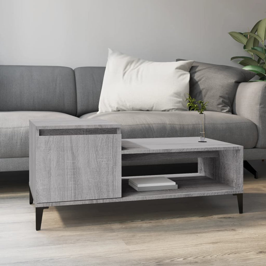 Salontafel 00X50X45 Cm Bewerkt Hout Grijs sonoma