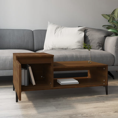 Salontafel 00X50X45 Cm Bewerkt Hout Bruineiken bruin eikenkleur