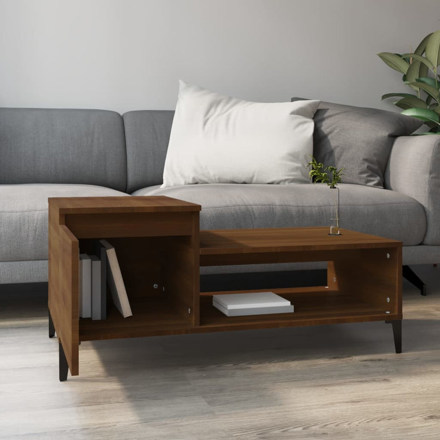 Salontafel 00X50X45 Cm Bewerkt Hout Bruineiken bruin eikenkleur