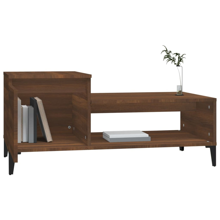 Salontafel 00X50X45 Cm Bewerkt Hout Bruineiken bruin eikenkleur
