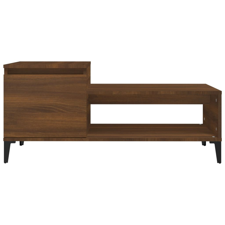 Salontafel 00X50X45 Cm Bewerkt Hout Bruineiken bruin eikenkleur