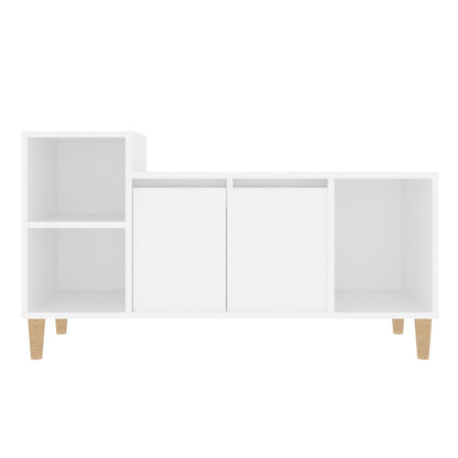 Tv-Meubel 00X35X55 Cm Bewerkt Hout Wit