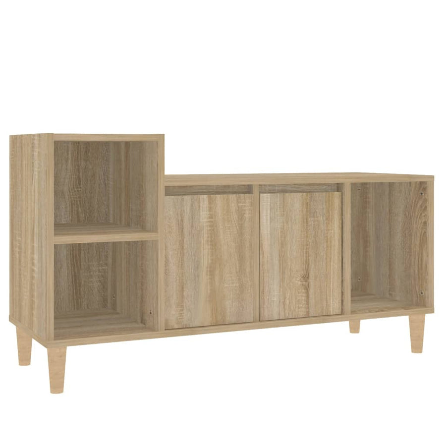 Tv-Meubel 00X35X55 Cm Bewerkt Hout Kleurig Sonoma eiken