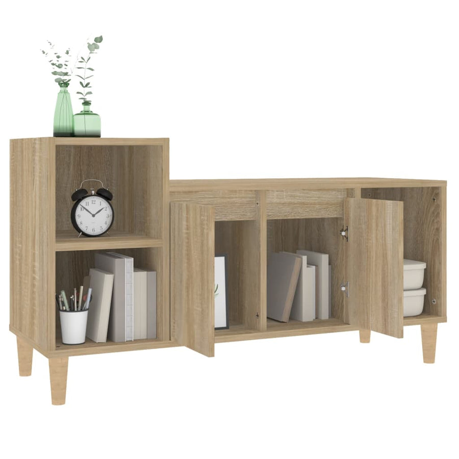 Tv-Meubel 00X35X55 Cm Bewerkt Hout Kleurig Sonoma eiken