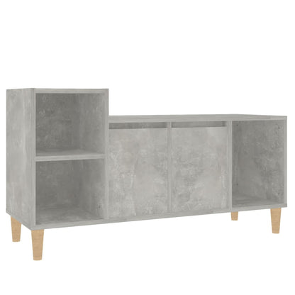 Tv-Meubel 00X35X55 Cm Bewerkt Hout Betongrijs