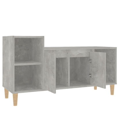 Tv-Meubel 00X35X55 Cm Bewerkt Hout Betongrijs