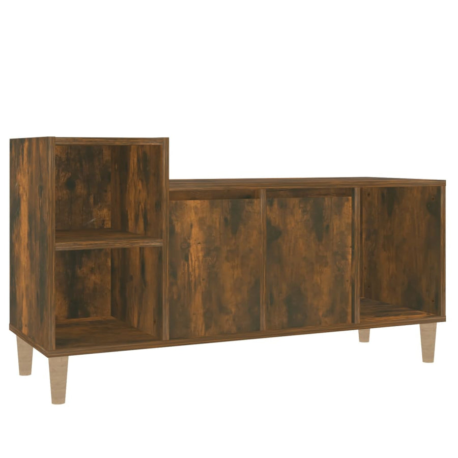 Tv-Meubel 00X35X55 Cm Bewerkt Hout Kleurig Gerookt eiken