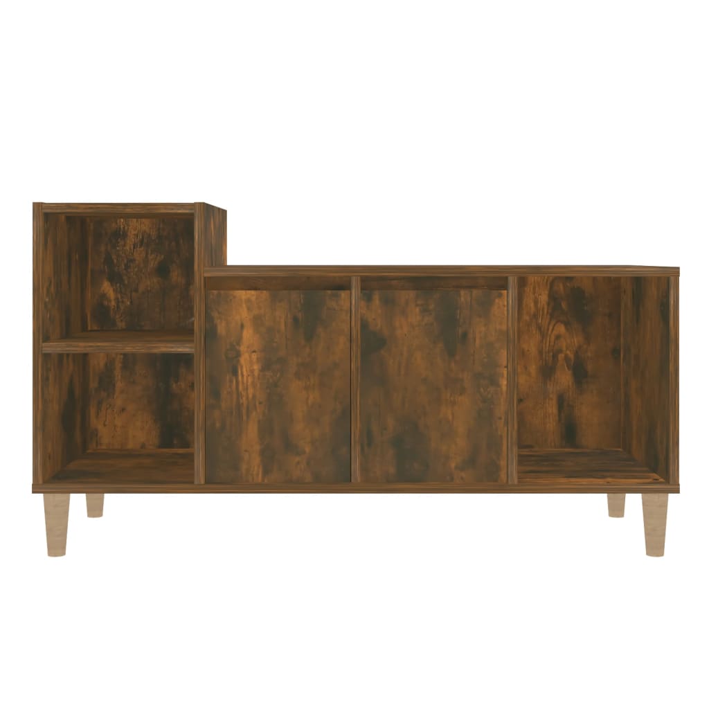 Tv-Meubel 00X35X55 Cm Bewerkt Hout Kleurig Gerookt eiken