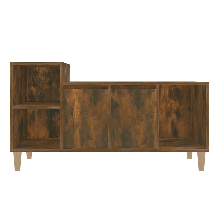Tv-Meubel 00X35X55 Cm Bewerkt Hout Kleurig Gerookt eiken