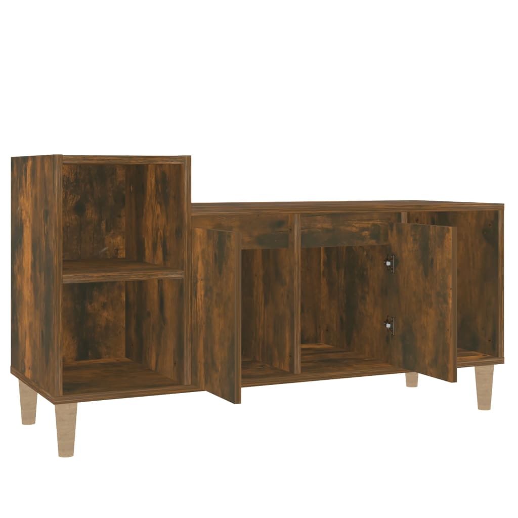 Tv-Meubel 00X35X55 Cm Bewerkt Hout Kleurig Gerookt eiken