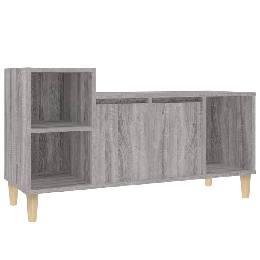 Tv-Meubel 00X35X55 Cm Bewerkt Hout Eikenkleurig Grijs sonoma