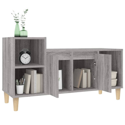 Tv-Meubel 00X35X55 Cm Bewerkt Hout Eikenkleurig Grijs sonoma