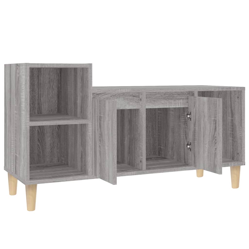 Tv-Meubel 00X35X55 Cm Bewerkt Hout Eikenkleurig Grijs sonoma
