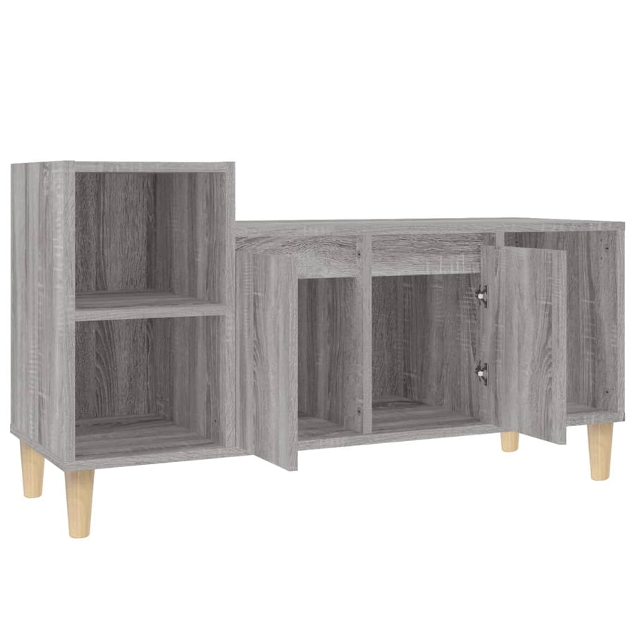 Tv-Meubel 00X35X55 Cm Bewerkt Hout Eikenkleurig Grijs sonoma